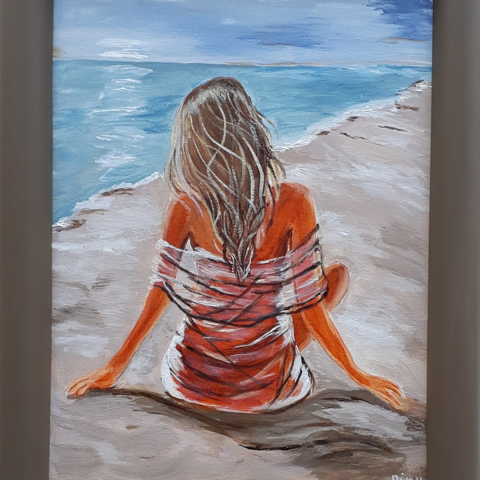 Aan zee 46 x 36