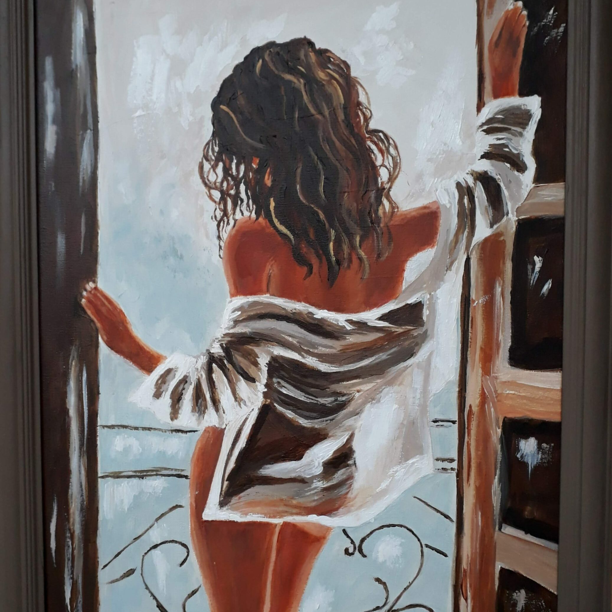 Woman-art enam 58 x 48